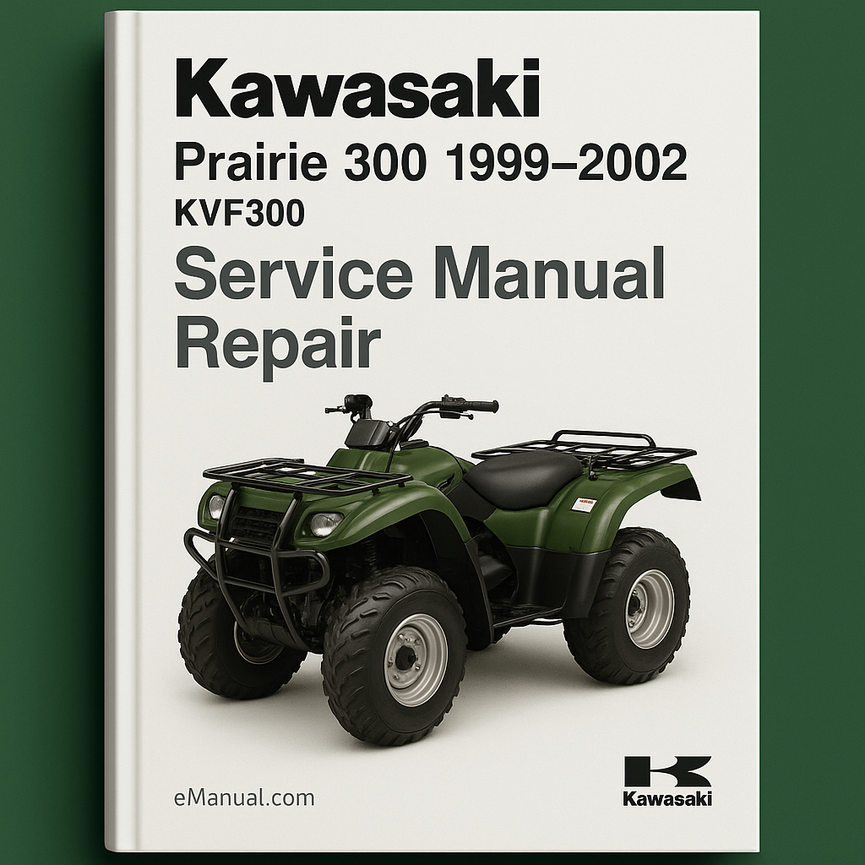 Kawasaki Prairie 300 Service Manual Repair 1999-2002 KVF300