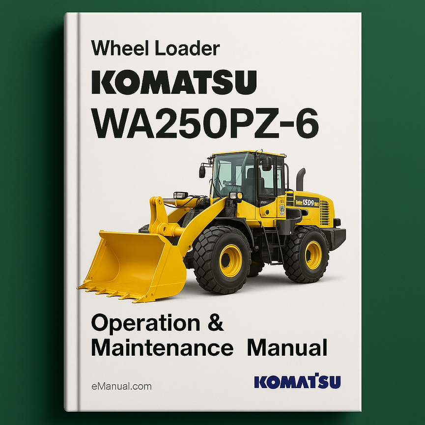komatsu wa250pz-6 operation and maintenance Manual