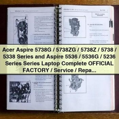 Acer Aspire 5738G / 5738ZG / 5738Z / 5738 / 5338 Series and Aspire 5536 / 5536G / 5236 Series Series Laptop Complete OFFICIAL Factory / Service / Repair Manual