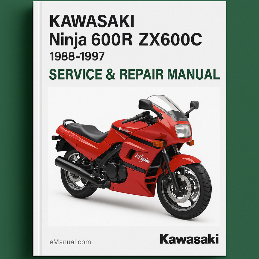 Kawasaki Ninja 600R ZX600C 1988-1997 Service Repair Manual