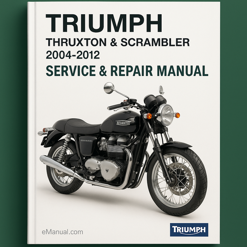 Triumph Thruxton & Scrambler 2004-2012 Service Repair Manual