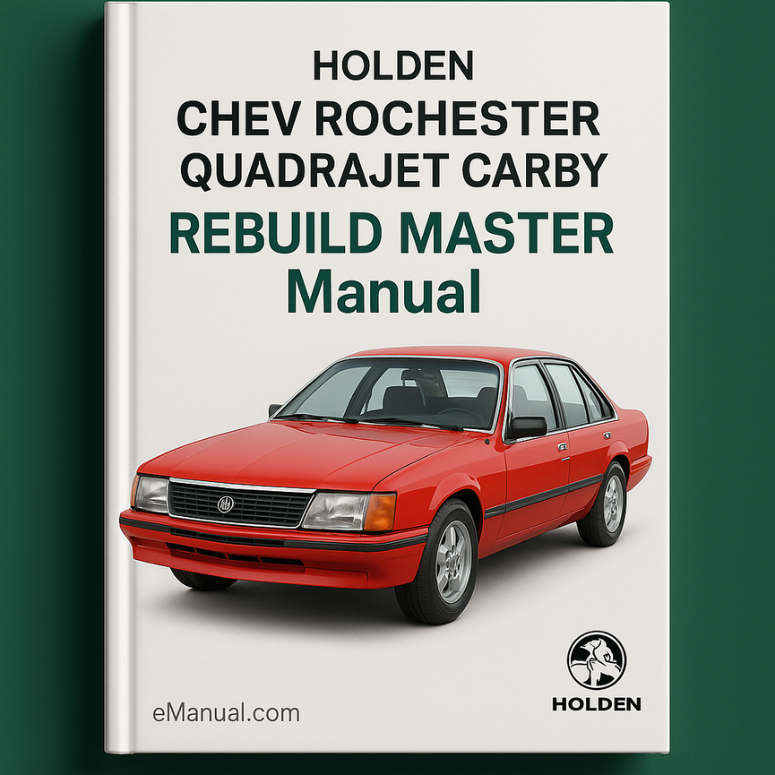 HOLDEN CHEV ROCHESTER QUADRAJET CARBY REBUILD MASTER Manual