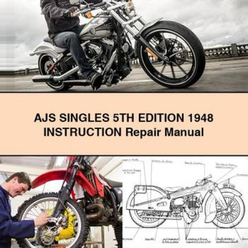 AJS SINGLES 5TH EDITION 1948 INSTRUCTION Repair Manual