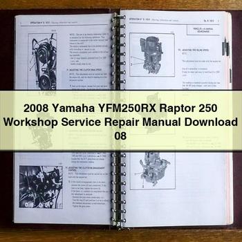 2008 Yamaha YFM250RX Raptor 250 Workshop Service Repair Manual 08