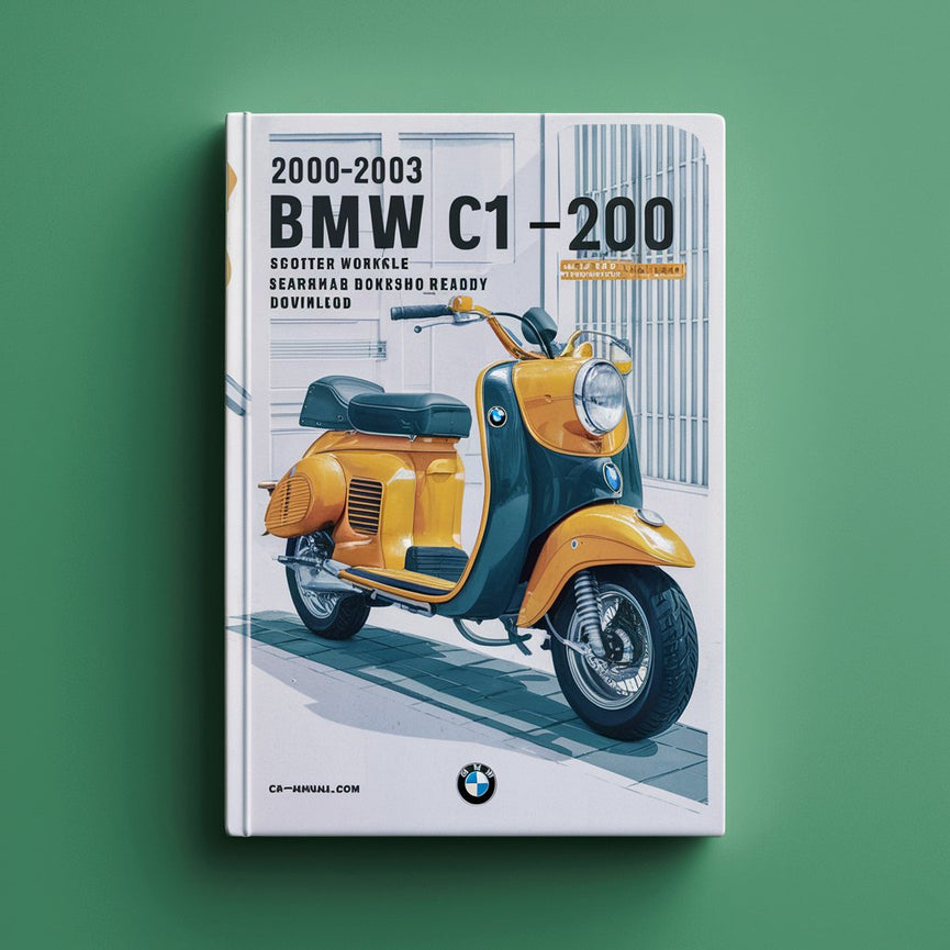 2000-2003 BMW C1 C1-200 Scooter Workshop Repair & Service Manual (Searchable Bookmarked iPad-ready)