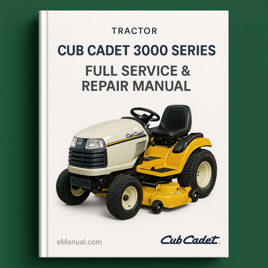 Cub Cadet 3000 Series Tractor Full Service Repair Manual
