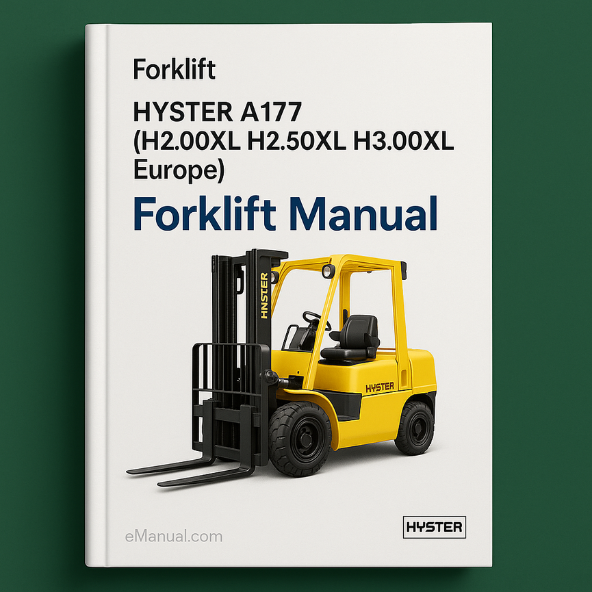 Hyster A177 (H2.00XL H2.50XL H3.00XL Europe) Forklift