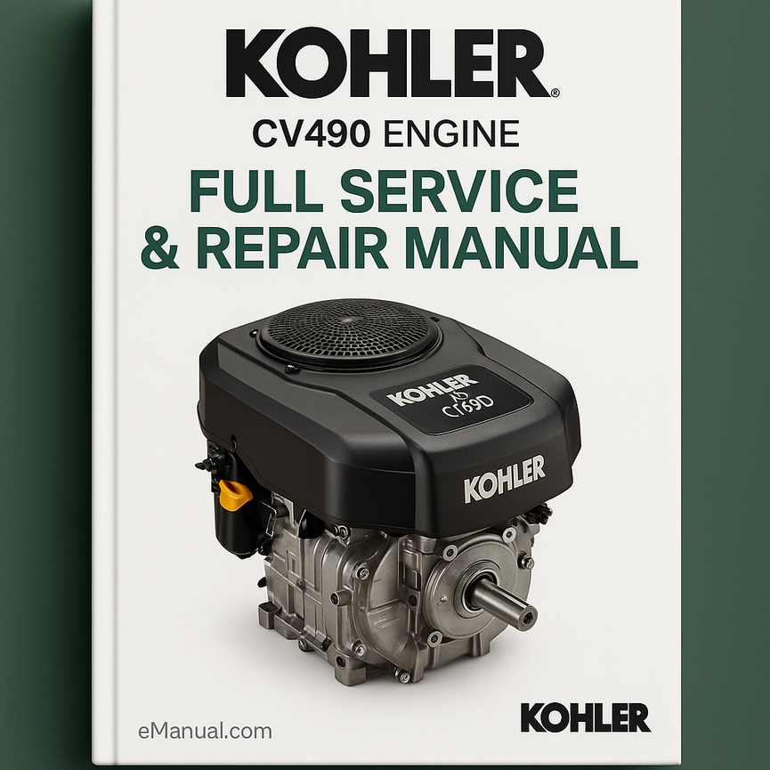 Kohler CV490 Engine Full Service Repair Manual
