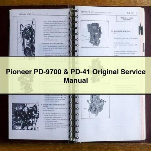 Pioneer PD-9700 & PD-41 Original Service Manual