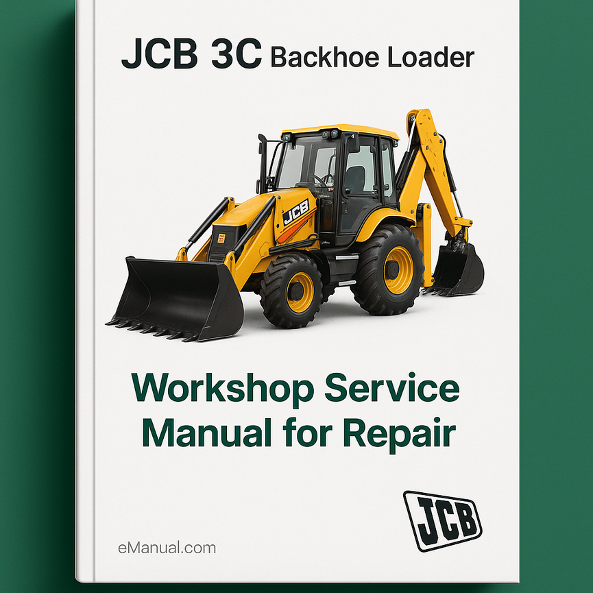 JCB 3C Backhoe Loader Workshop Service Manual for Repair