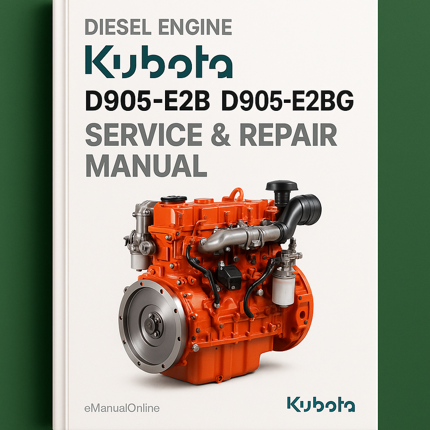 Kubota D905-E2B D905-E2BG Diesel Engine Service Repair Manual