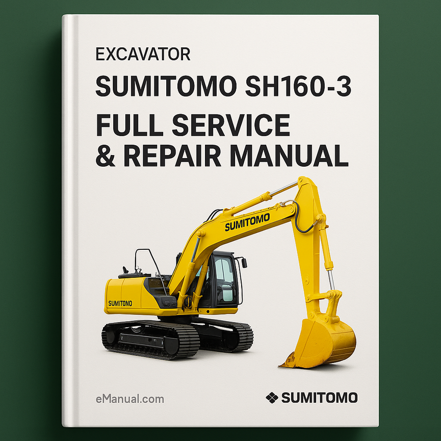 Sumitomo SH160-3 Excavator Full Service & Repair Manual