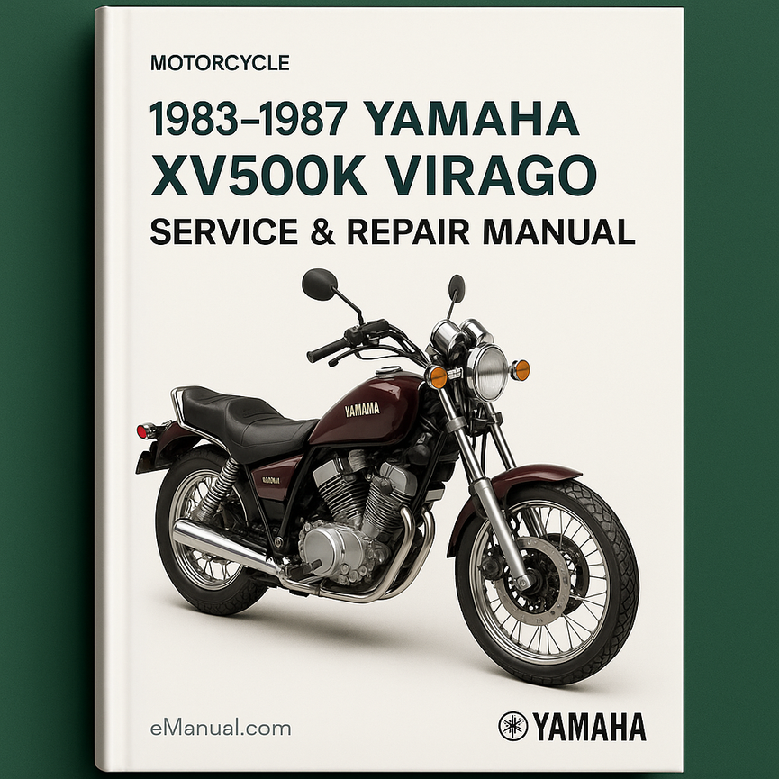 1983-1987 Yamaha XV500K Virago Service Repair Manual (Free Preview Perfect for the DIY person)