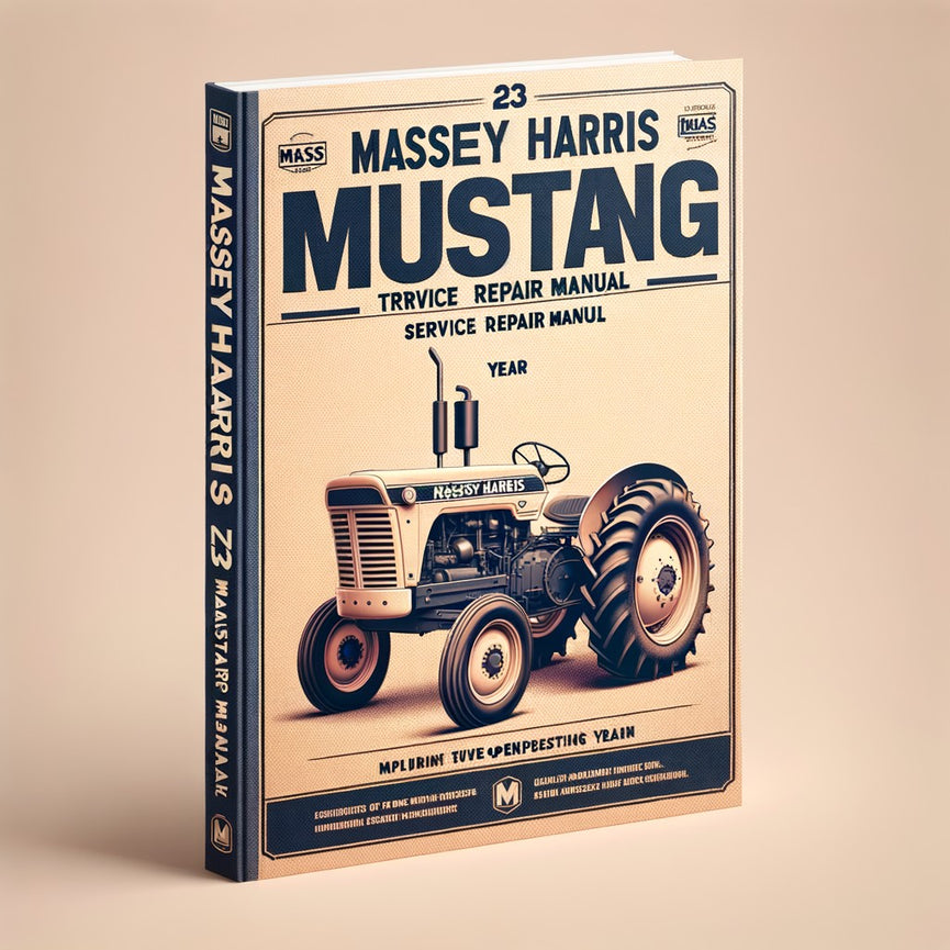 Massey Harris 23 Mustang Tractor Service Repair Manual-Improved-PDF
