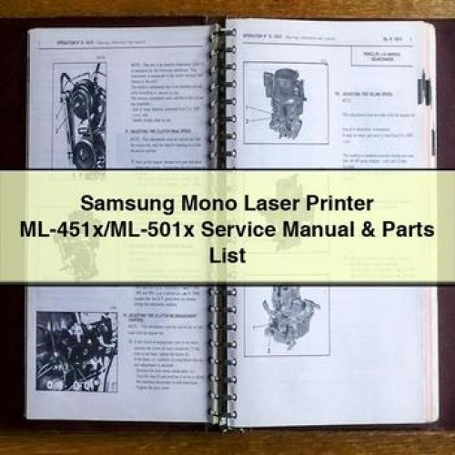 Samsung Mono Laser Printer Ml-451x/ml-501x Parts Catalog PDF