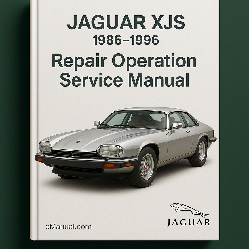 JAGUAR XJS 1986-1996 Repair Operation Service Manual