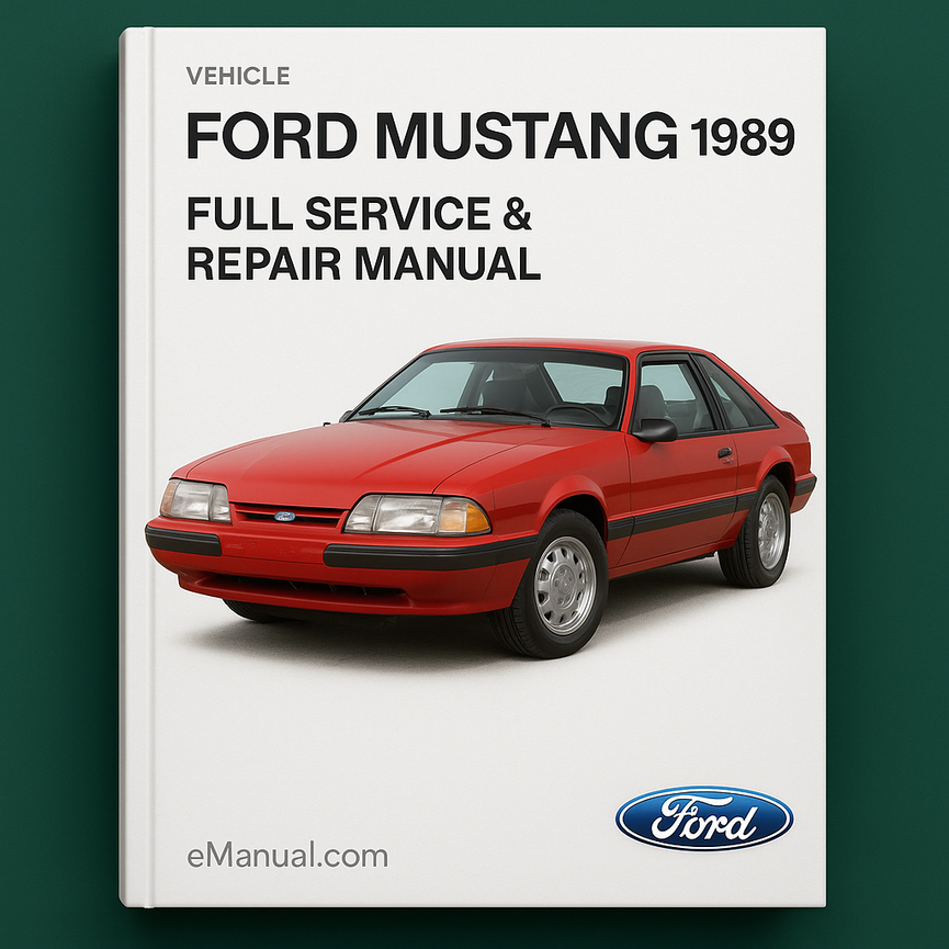 Ford Mustang 1989 Full Service Repair Manual