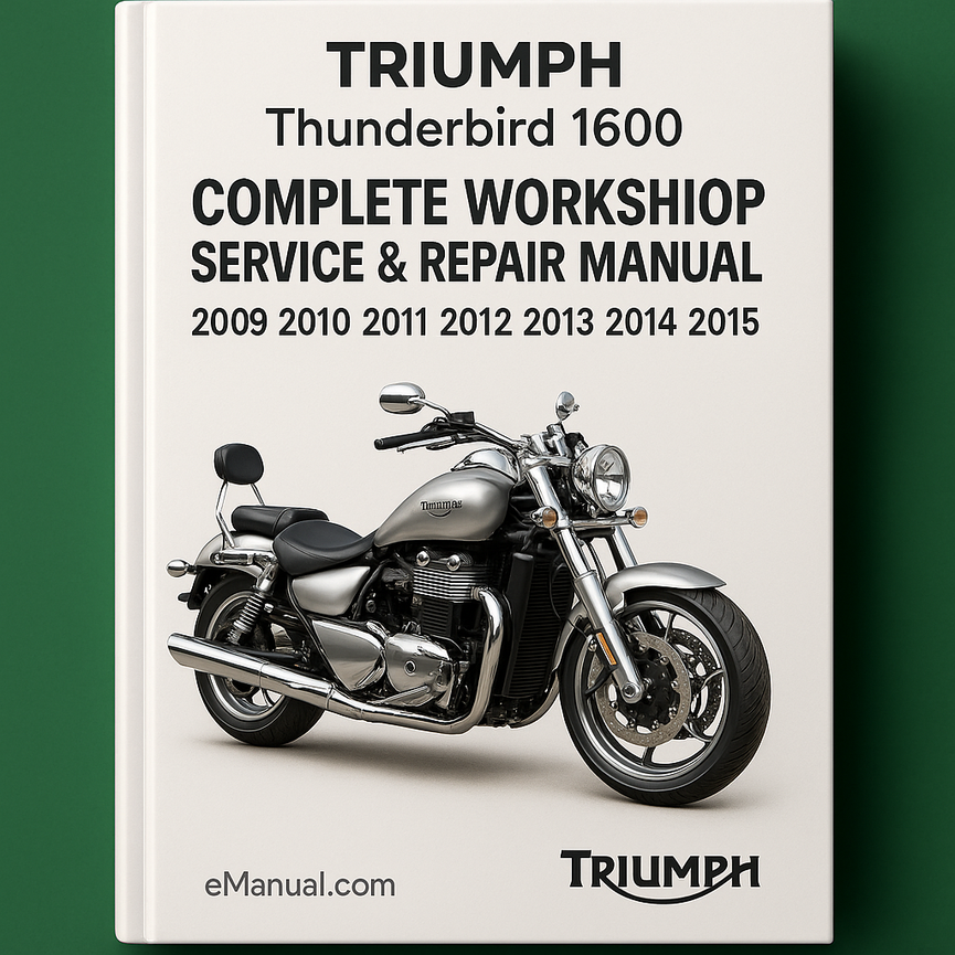 Triumph Thunderbird 1600 Complete Workshop Service Repair Manual 2009 2010 2011 2012 2013 2014 2015