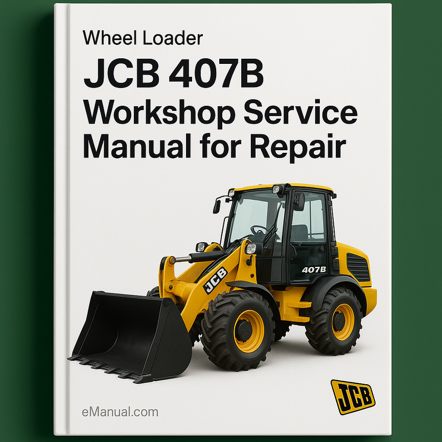 JCB 407B Wheel Loader Workshop Service Manual for Repair