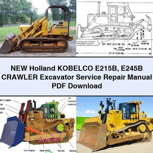 NEW Holland KOBELCO E215B E245B Crawler Excavator Service Repair Manual