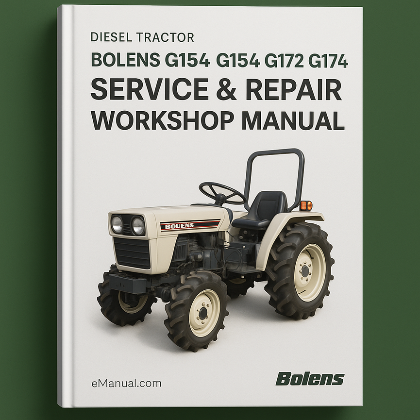 Bolens G152 G154 G172 G174 Diesel Tractor Service Repair Workshop Manual