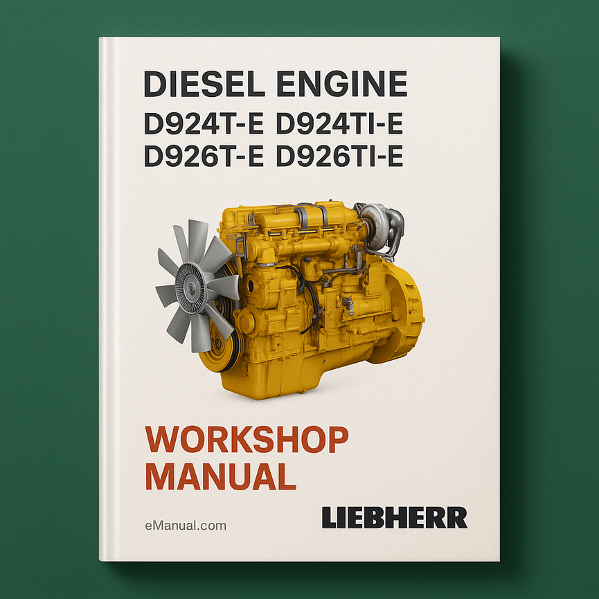 Liebherr D924t-e D924ti-e D926t-e D926ti-e Diesel Engine Factory Service and Repair Workshop Manual
