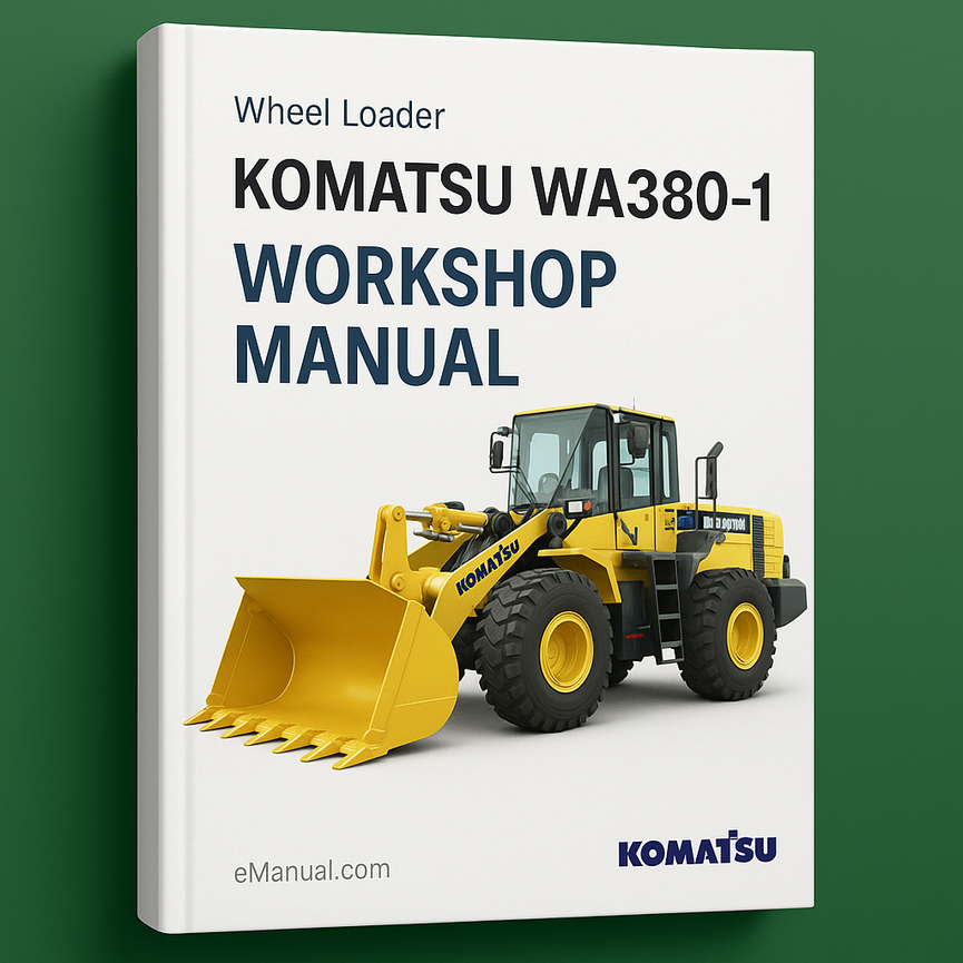 Komatsu WA380-1 Wheel Loader Factory Service and Repair Workshop Manual
