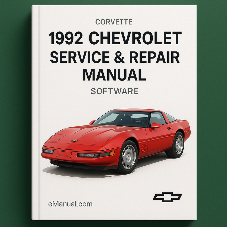 1992 Chevrolet Corvette Service & Repair Manual Software