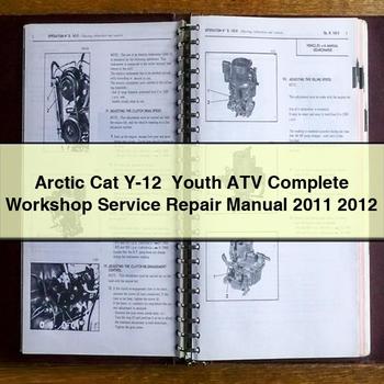 Arctic Cat Y-12 Youth ATV Complete Workshop Service Repair Manual 2011 2012