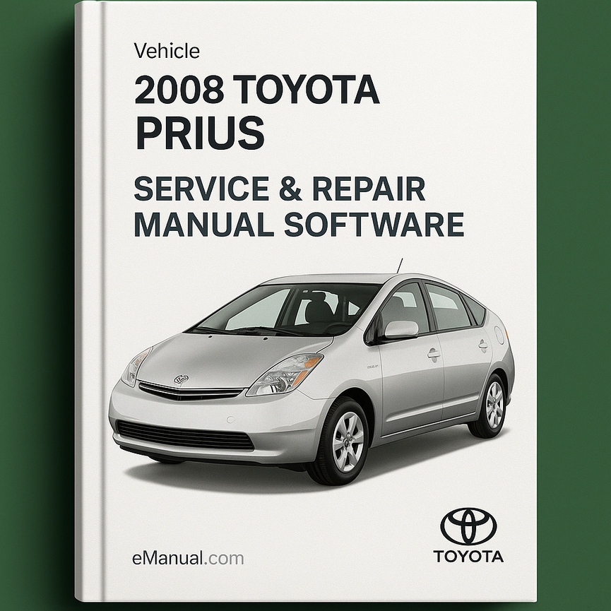 2008 Toyota Prius Service & Repair Manual Software