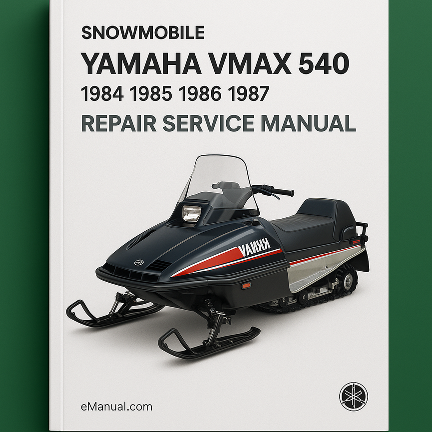 Yamaha VMAX 540 snowmobile 1984 1985 1986 1987 Repair Service Manual