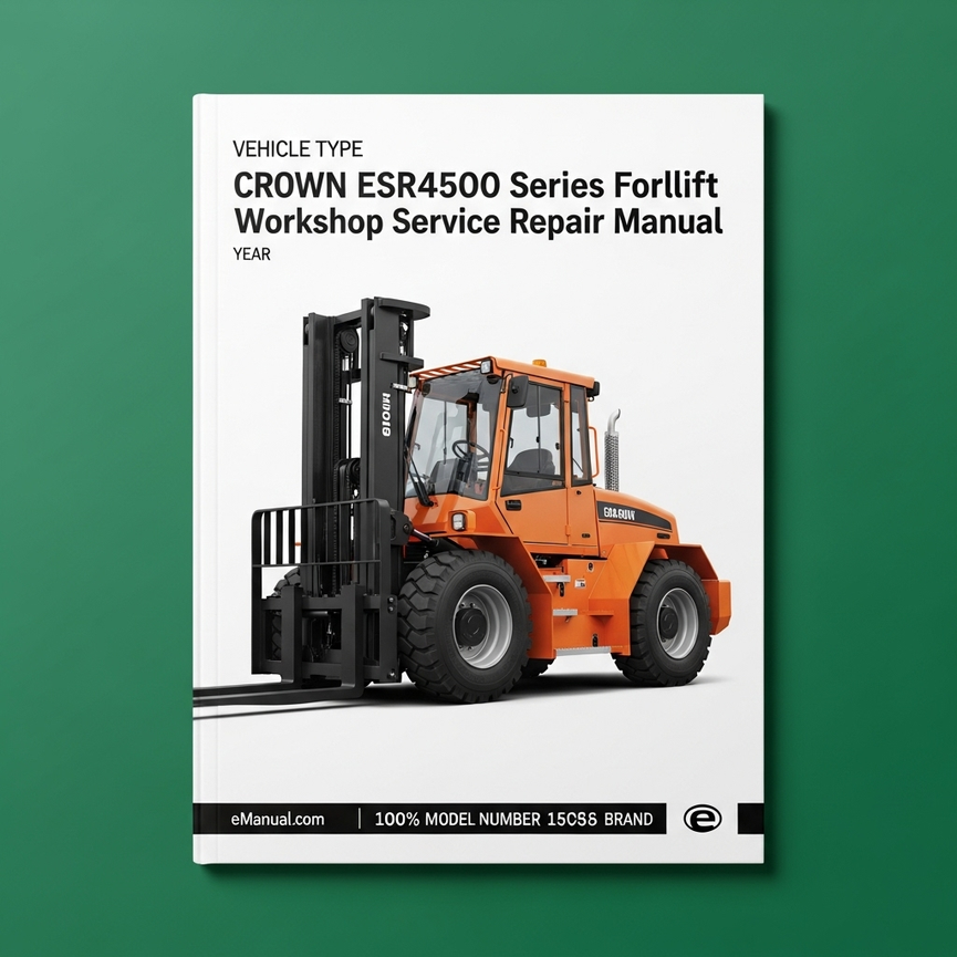 Crown Forklift ESR4500 Series Workshop Service Repair Manual Download PDF