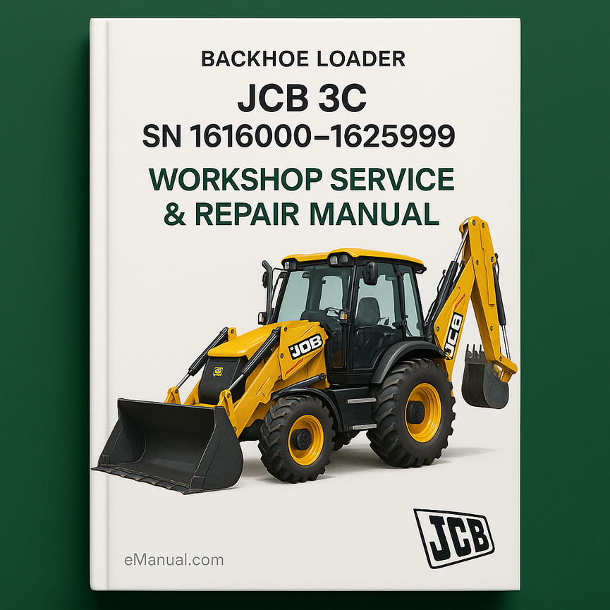 JCB 3C 14 SN 1616000-1625999 Workshop Service Repair Manual