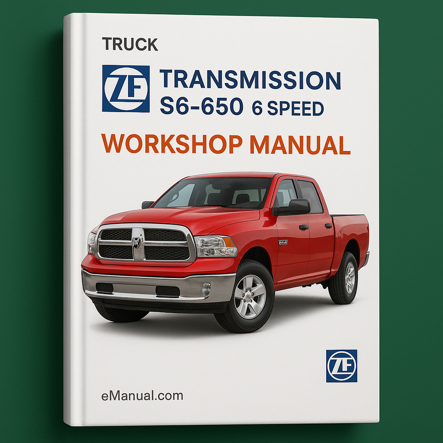 ZF Transmission S6-650 6 Speed Industrial Service Repair Workshop Manual