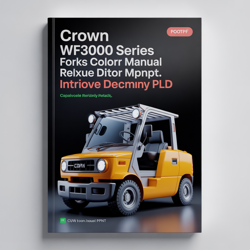 Crown WF3000 Series Forklift Parts Catalog Manual Instant Download PDF
