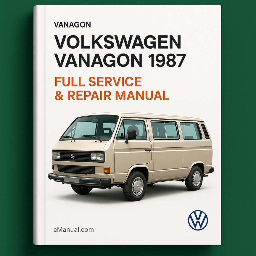 Volkswagen Vanagon 1987 Full Service Repair Manual