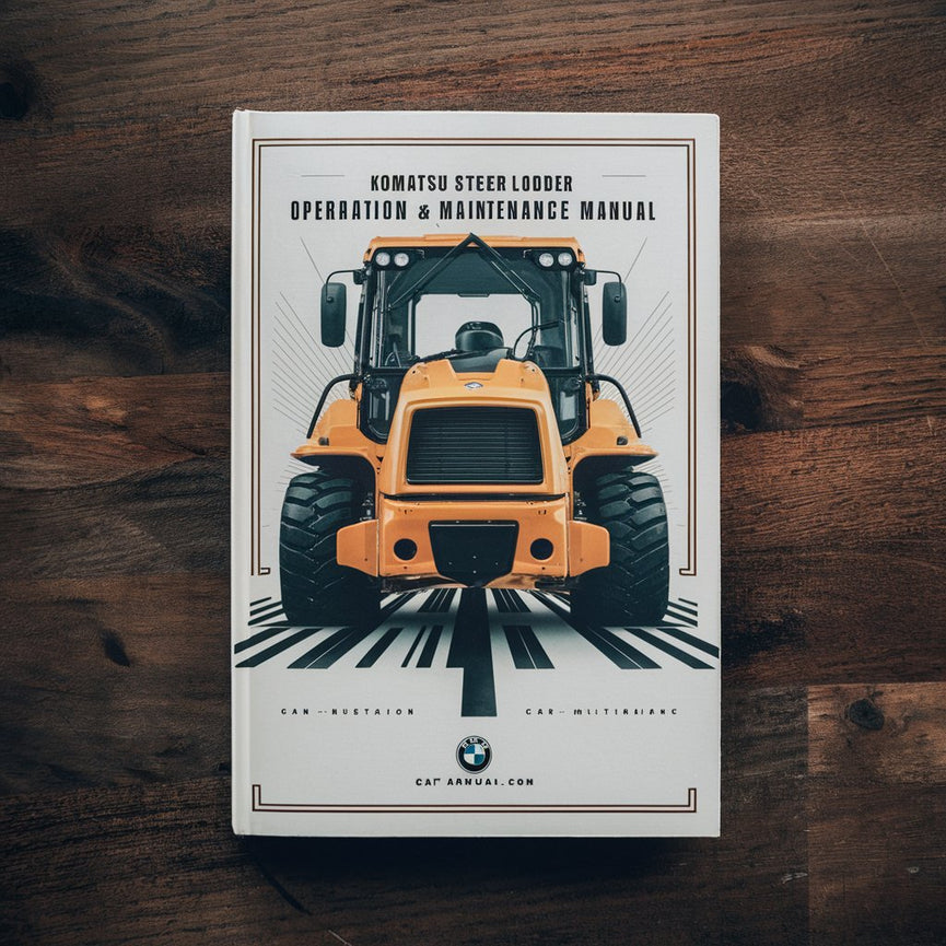 Komatsu Skid Steer Loader SK1020-5 Operation Maintenance Manual