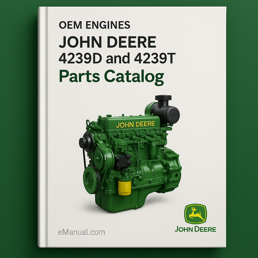 John Deere 4239D and 4239T Parts Catalog for OEM Engines