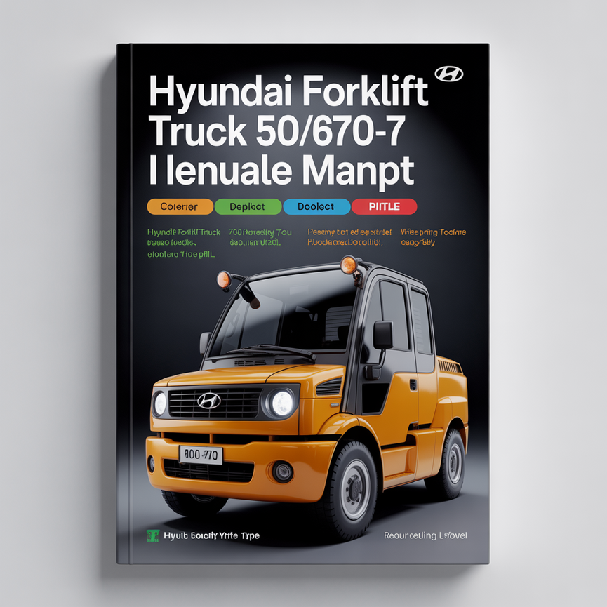 Hyundai Forklift 50/60/70DF-7 Service Repair Manual Download PDF
