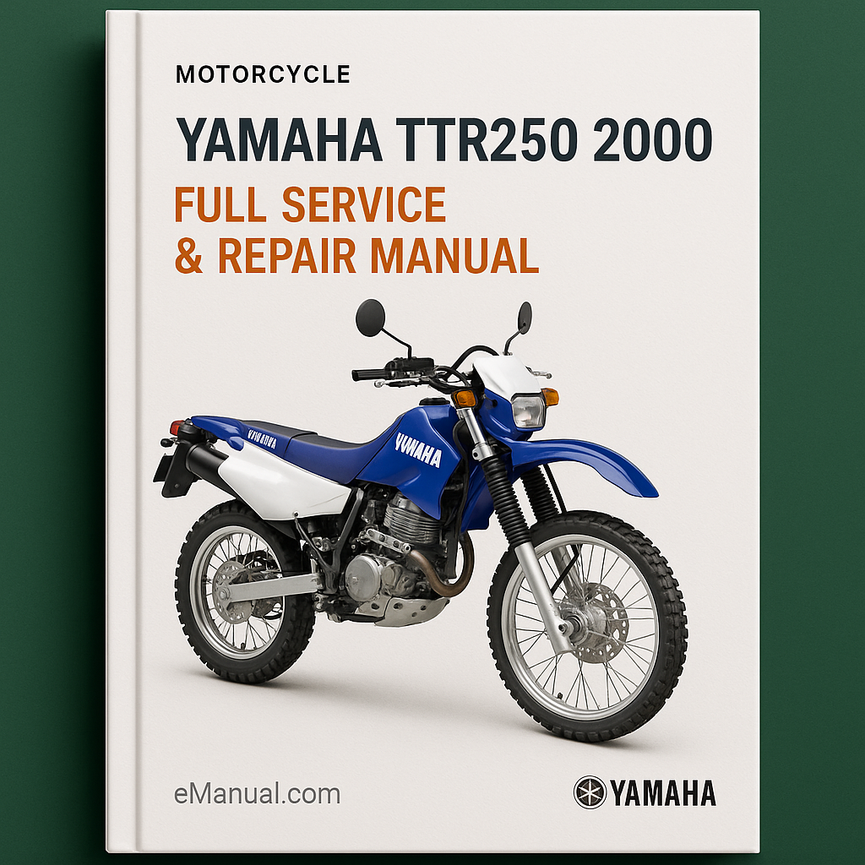 Yamaha TTR250 2000 Full Service Repair Manual