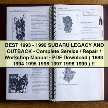 Best 1993-1999 SUBARU LEGACY And OUTBACK-Complete Service/Repair/Workshop Manual-PDF ( 1993 1994 1995 1996 1997 1998 1999 )