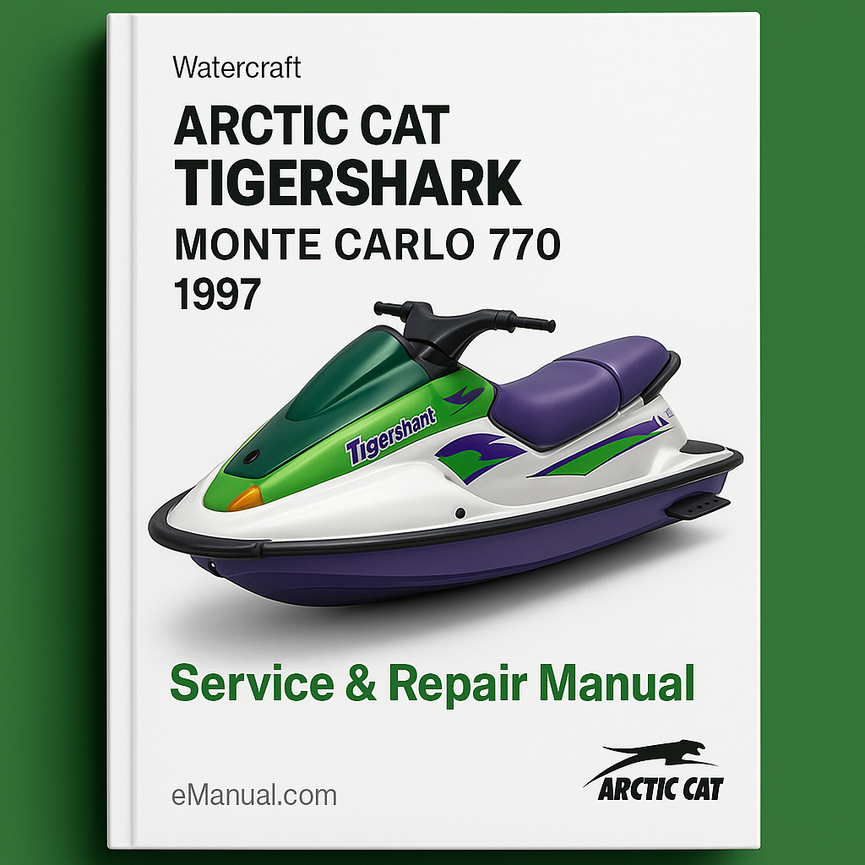 Arctic Cat Tigershark Monte Carlo 770 1997 Service Repair Manual