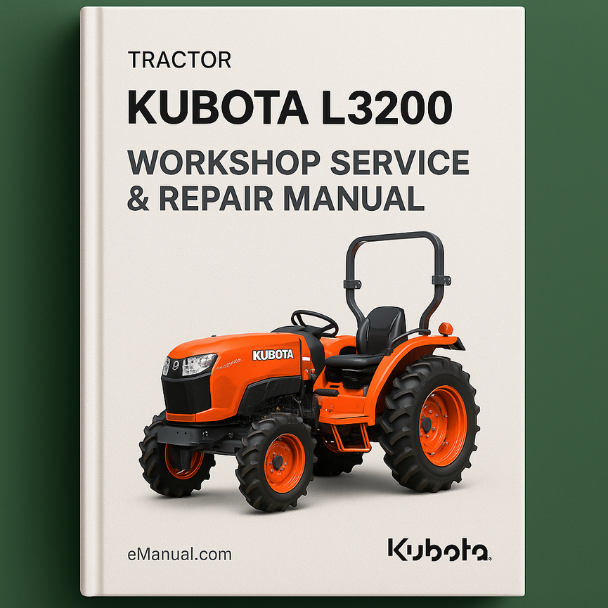 Kubota L3200 L 3200 tractor Workshop Service Repair Manual