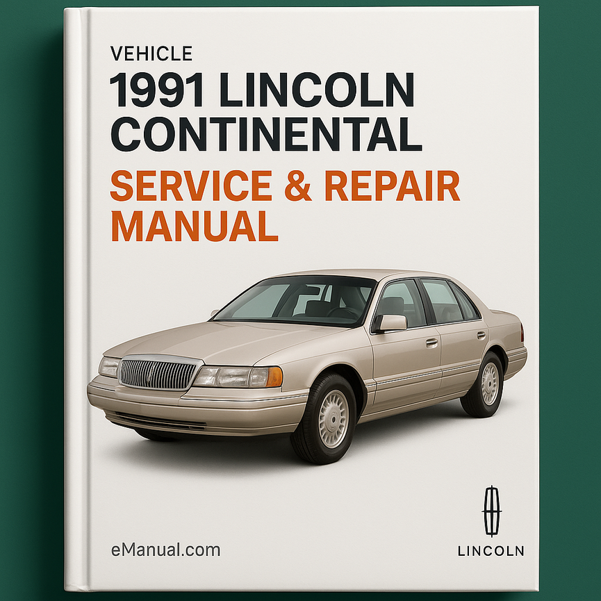 1991 Lincoln Continental Service & Repair Manual