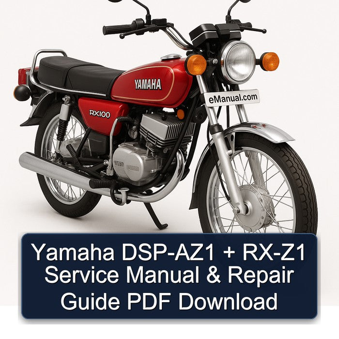 Yamaha RX Models DSP-AZ1 RX-Z1 Guide Service Repair Workshop Manual PDF