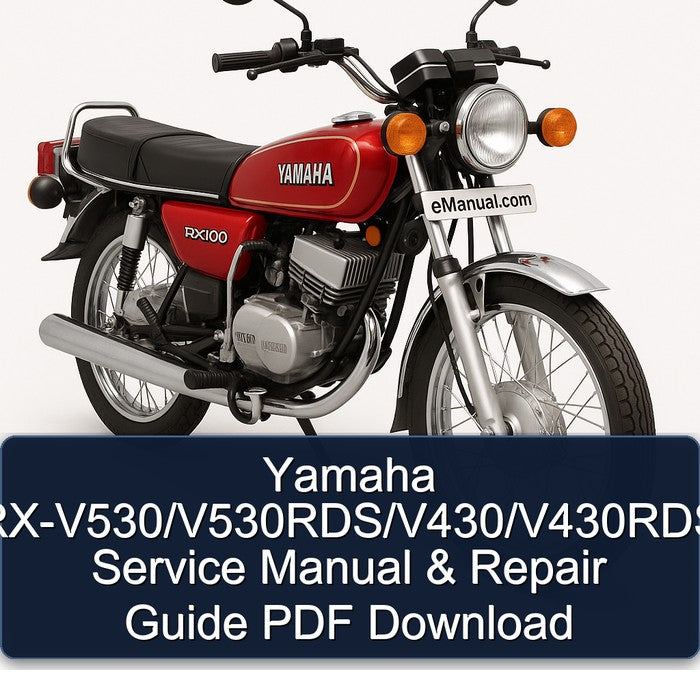 Yamaha RX Models Rx-v530/v530rds/v430/v430rds Service Repair Workshop Manual PDF