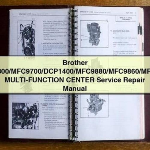 Brother MFC9800/MFC9700/DCP1400/MFC9880/MFC9860/MFC9760 MULTI-Function CENTER Service Repair Manual