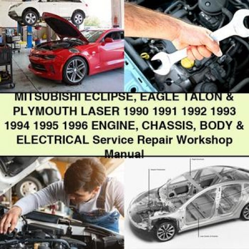 Mitsubushi ECLIPSE EAGLE TALON & PLYMOUTH LASER 1990 1991 1992 1993 1994 1995 1996 Engine CHASSIS BODY & Electrical Service Repair Workshop Manual