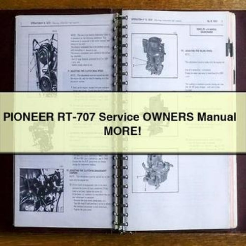 Pioneer RT-707 Owners More Owner's Manual PDF