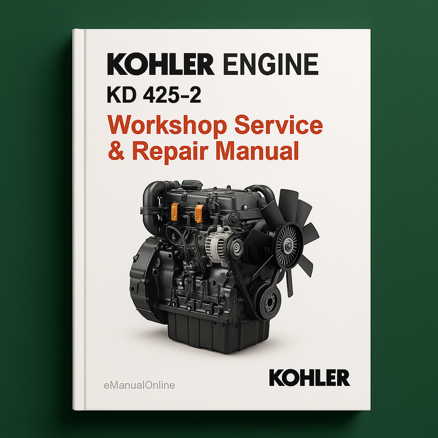 Kohler Engine KD 425-2 Workshop Service Repair Manual